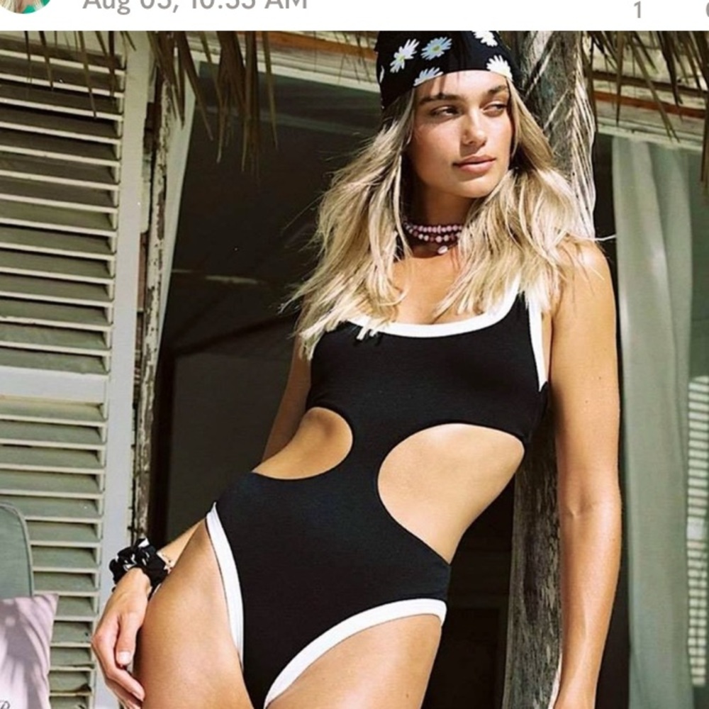 Maaji reversible one piece cut out swimsuit NWT